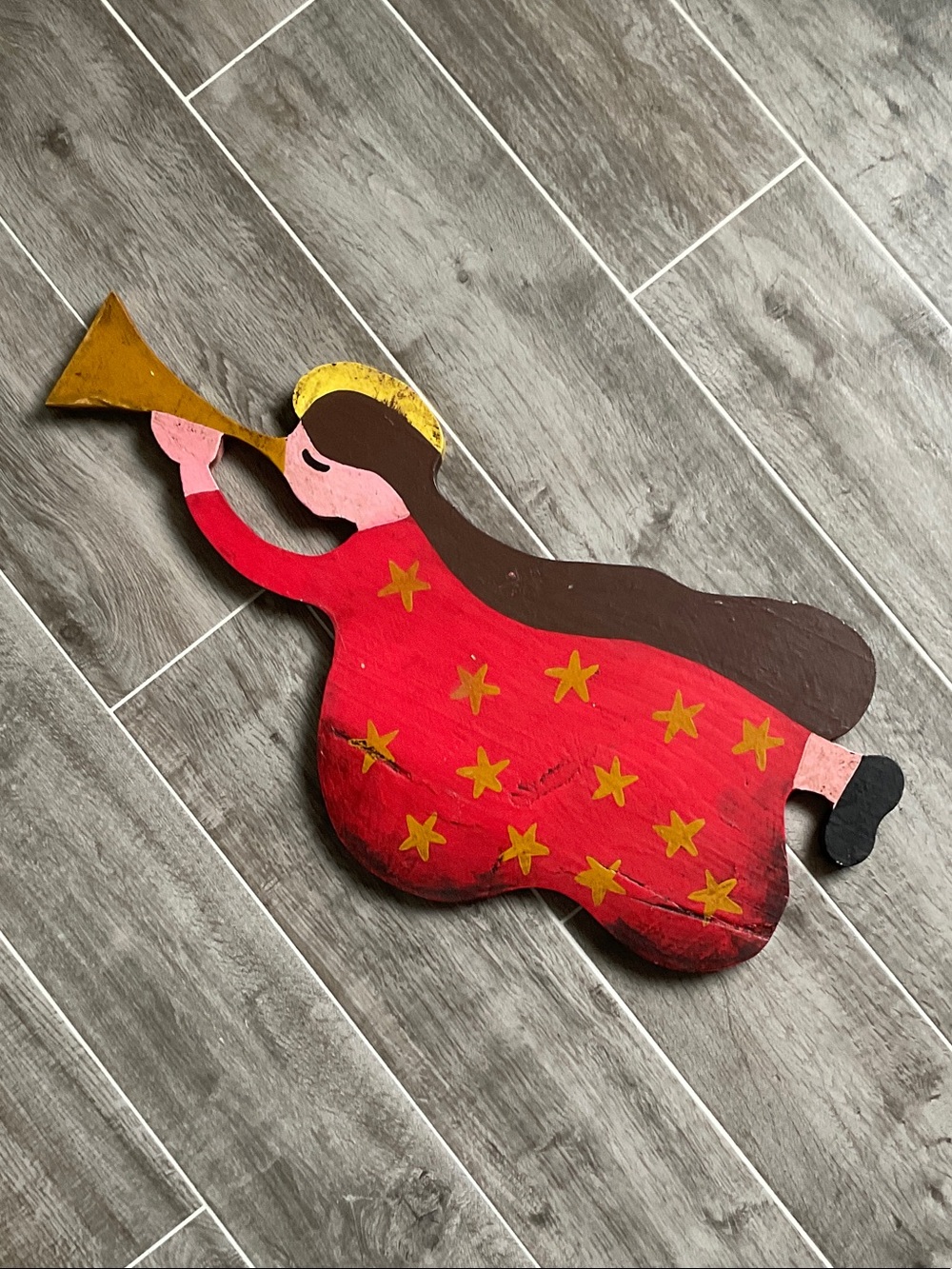 Wooden Hanging Angel